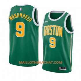 Maillot NBA Boston Celtics Bradley Wanamaker 9 2018-19 Nike Vert Swingman - Homme